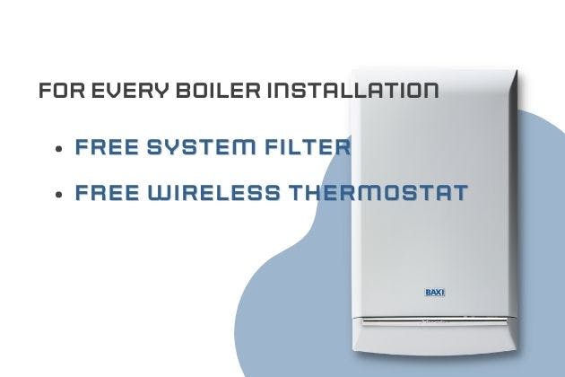 FREE SYSTEM FILTER & WIRELESS THERMOSTAT